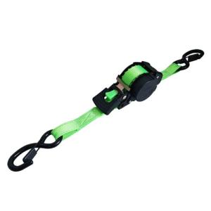 1inch Automatic Retractable Ratchet Tie Down Strap with S-Hooks