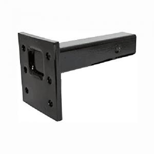3 hole black solid shank pintle hook adapter