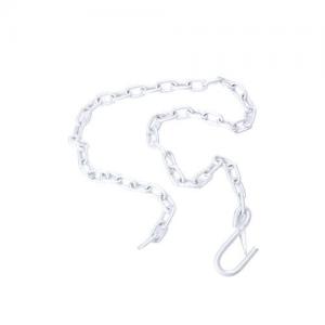 3/16inch trailer hitch safety silver chain with single s hook