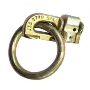 aluminum L track double stud fitting with round d ring