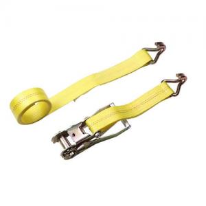 american classical type yellow color ratchet strap with double J hook american classical type yellow color ratchet strap with double J hook