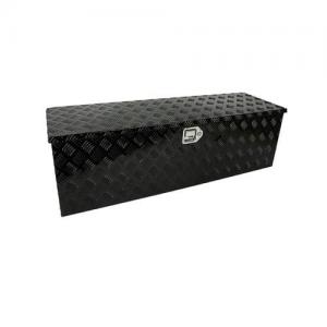 black checker plate rectangle trailer truck toolbox