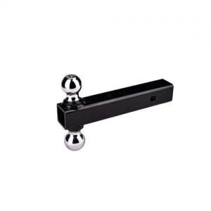 chrome dual ball mount with black tube shank chrome dual ball mount with black tube shank