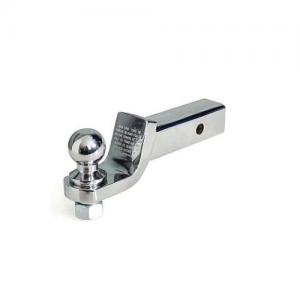 chrome plated ball mount assembled with forged towing ball chrome plated ball mount assembled with forged towing ball