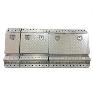 heavy duty truck underbody aluminum tool box with step ladder