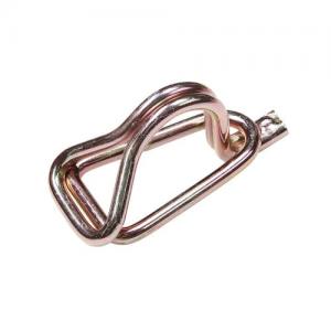 steel wire hook with keeper for ratchet tie down straps