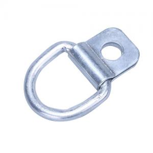 zinc plated silver color steel tie down cargo d ring