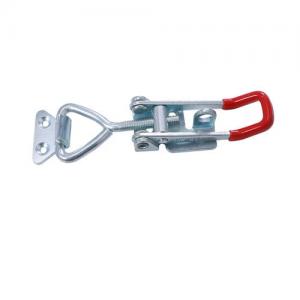 zinc plated steel adjustable toggle clamp with flat hook catch